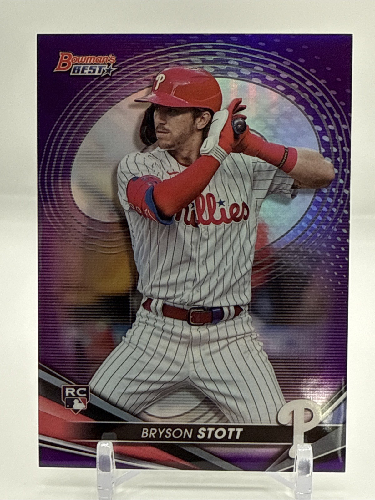 2022 Bowman's Best Bryson Stott RC Rookie Purple Refractor #/250 Phillies