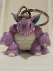 Nidoking Pokemon Keychain vtg Nintendo 1999 Key Chain toy figure Burger King BK