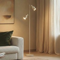 Lindby Stehlampe 'Ovelia' (Modern) In Creme Aus Metall (2 Flammig, E27) - Stehle