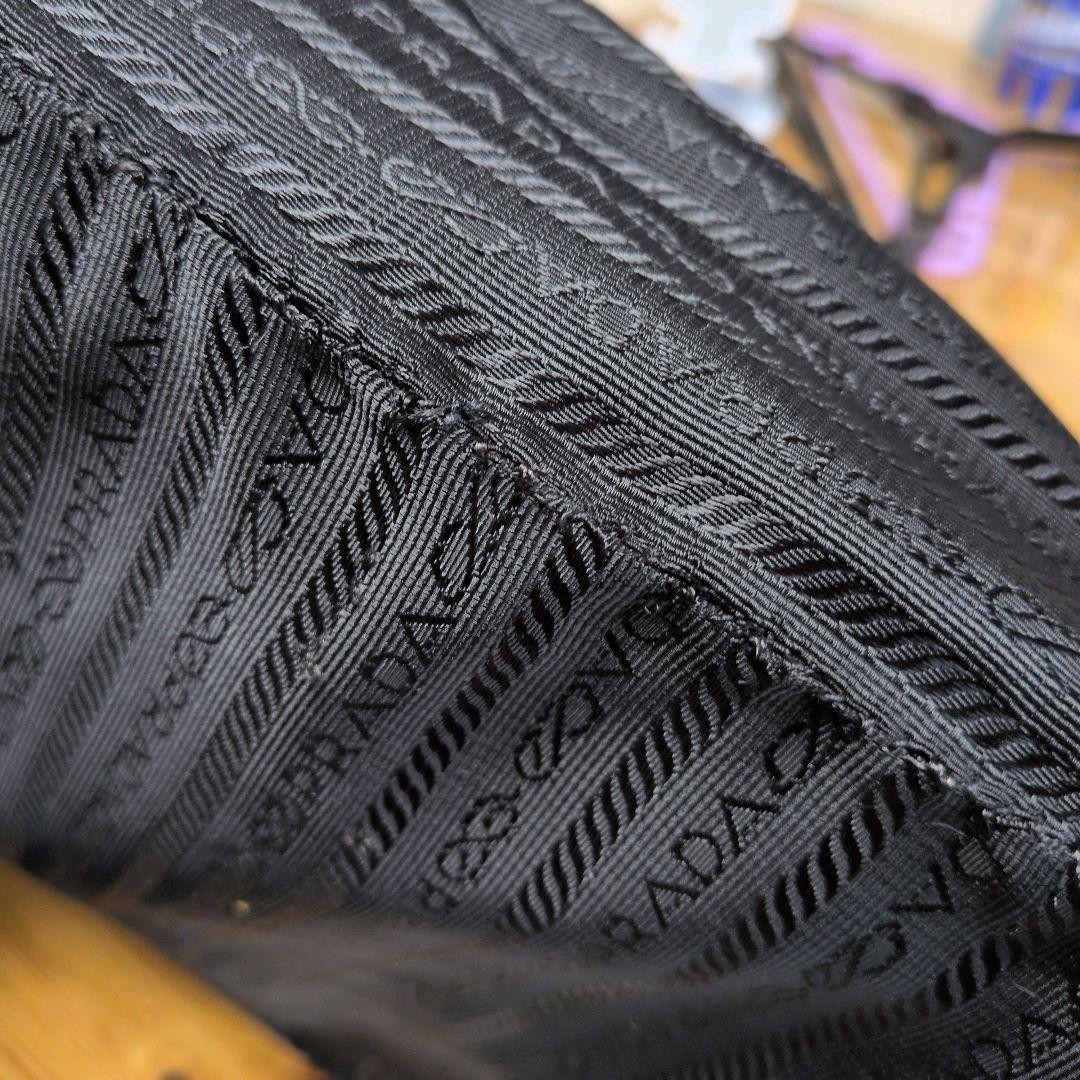 PRADA triangular logo nylon sacoche shoulder bag … - image 10