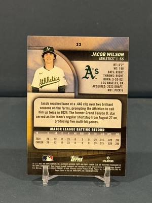 Jacob WilsoTopps Stadium Club 直筆サイン 【公式通販】