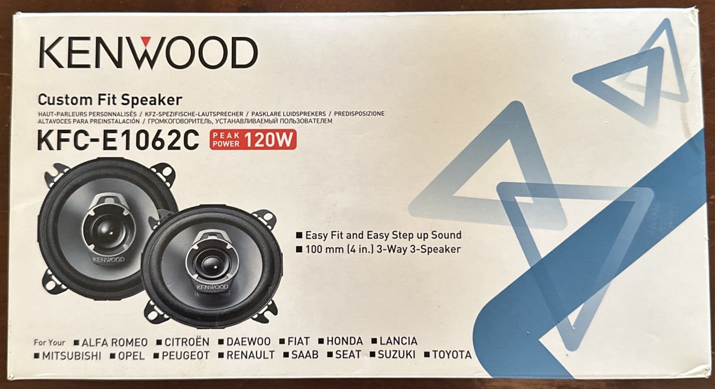 Casse Kenwood KFC-E1062C 120W | Altoparlanti Auto 10cm 3 Vie Prezzo