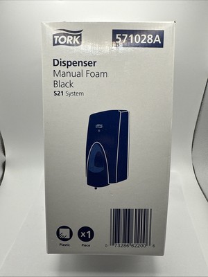 TORK S21 SYSTEM MANUAL FOAM SOAP DISPENSER BLACK NEW OEM 571028A
