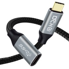 DCHAV 1.5ft 100W USB C to C Cable 10Gbps Data Transfer 4K Video