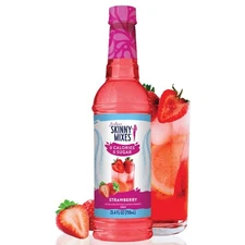 Skinny Syrup Strawberry Sugar Free Zero Calorie Drink Mix 25.4 Fl Oz