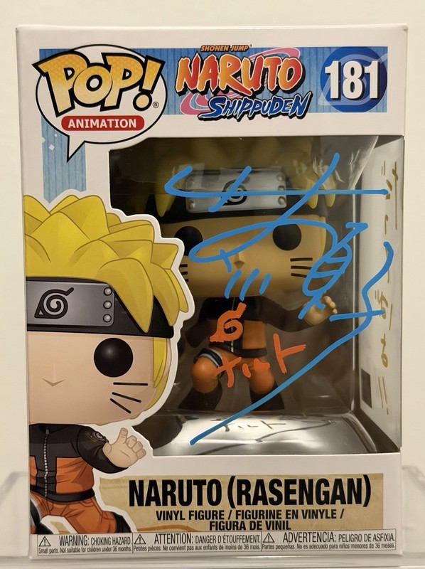 Junko Takeuchi Japanese JVA Naruto Shippuden Anime Signed Funko Pop Rare MAS COA