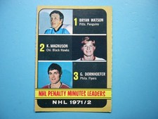 1972/73 O-PEE-CHEE HOCKEY CARD #268 GARY DORNHOEFER PM LEADERS EX/NM SHARP!! OPC