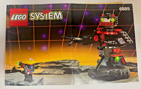 LEGO Space: Recon Robot (6889)  w/instructions. No box. Missing 2 pieces w/subs