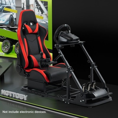Hottoby G29 Racing Sim Cockpit Stand with Gaming Seat  Fit  Logitech G920Fanatec