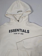 Essentials Fear of God Size 10 Kids, S Women Unisex Hoodie Pullover Buttercream