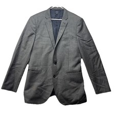 J. CREW Gray Ludlow Blazer Jacket Tollegno 1900 Italian Fabric Size 42L