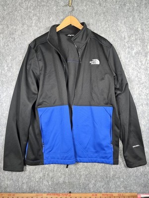 The North Face WindWall Jacket Men s Large Blue Full Zip Softshell Outdoor F/S