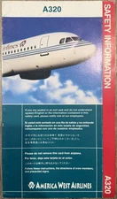 America West A320 Safety Card