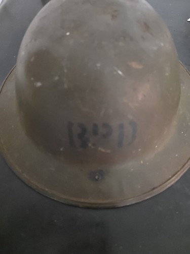 Post World War I Army Field Helmet Used By Brighton Ms PD