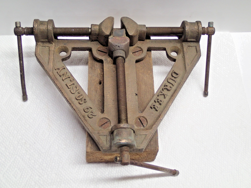 Antique Brass Durkee Wire Rope Splicing Sailboat Yacht Rigging Vise Tool Webb