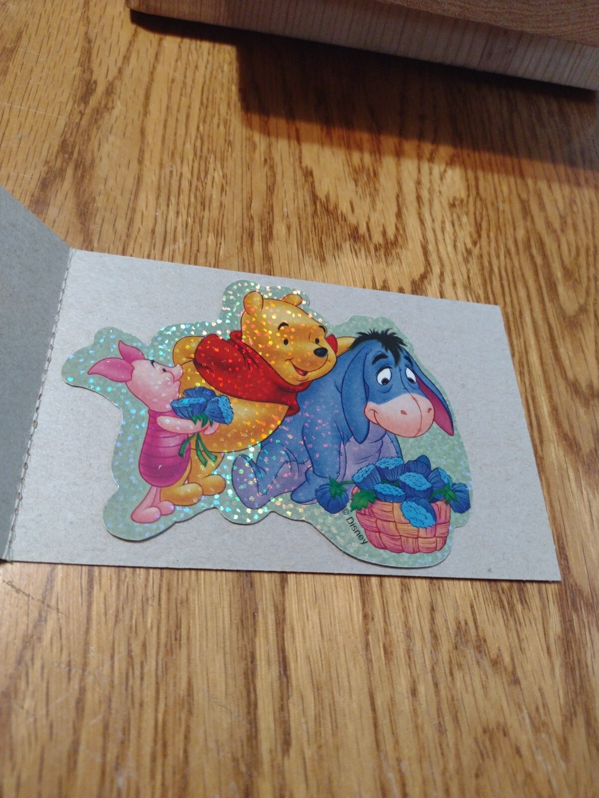 Vtg. Disney Winnie The Pooh Vending Machine sticker. Series 3. 4 of 12. STS34