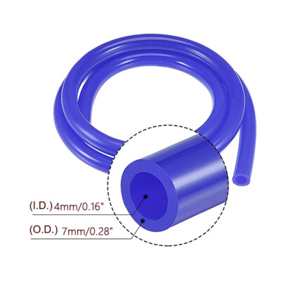 #ad 10 Feet Blue ID:5 32quot; 4mm Fuel Air Silicone Vacuum Hose Line Tube Pipe $8.79