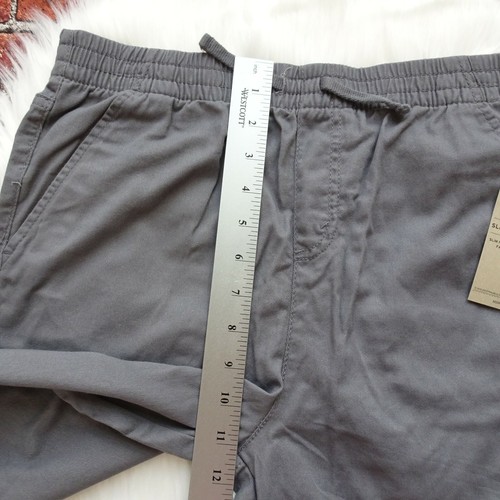 New Levi's Boy's Slim Fit Shorts Gray Casual Cotton Elastic Waist Pull-On XL - Picture 5 of 10