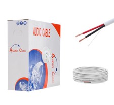 18AWG Speaker Wire 100ft CL2 Rated In-Wall 18/2 Gauge Bulk Audio Cable White