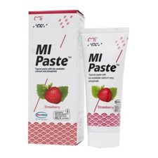 GC MI Paste Fluoride-Free Tooth Creme with Recaldent 40g Tube - STRAWBERRY