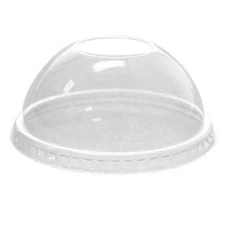 Karat 78mm PET Plastic Dome Lids - No Hole - 1,000 ct, C-KDL78-NH