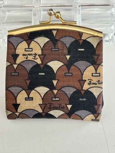 NWOT Gift MCM 1960s VELVET EMILIO PUCCI COIN WALLET CHANGE PURSE A+ w Clutch Bag - Picture 5 of 9