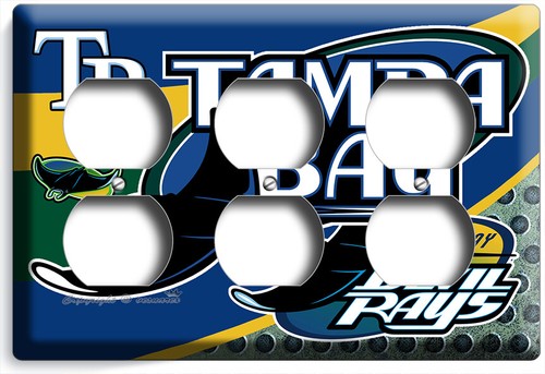 TAMPA BAY DEVIL RAYS BASEBALL TEAM LICHTSCHALTER STECKDOSE PLATTE MANN HÖHLE ZIMMER DEKOR - Bild 13 von 34