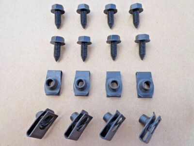 (12pcs) BODY PANEL BOLTS & U-NUTS! FOR MOPAR ASPEN D150 ARROW VALIANT VOLARE ETC