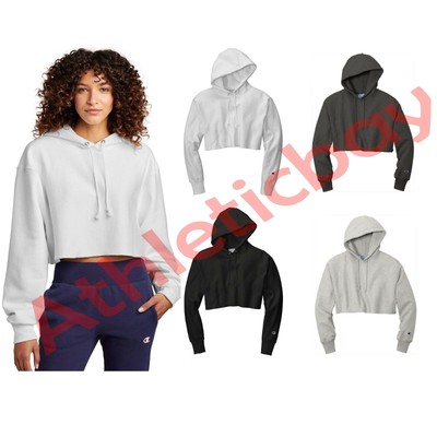 champion reverse weave cropped cut off moletom com capuz