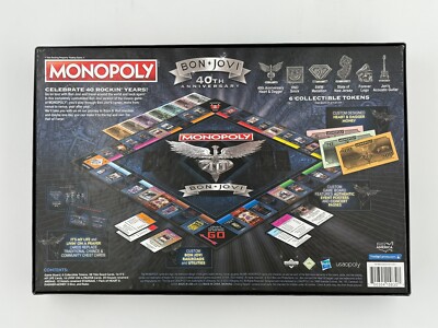 Monopoly Game Bon Jovi 40th Anniversary Collectors Edition