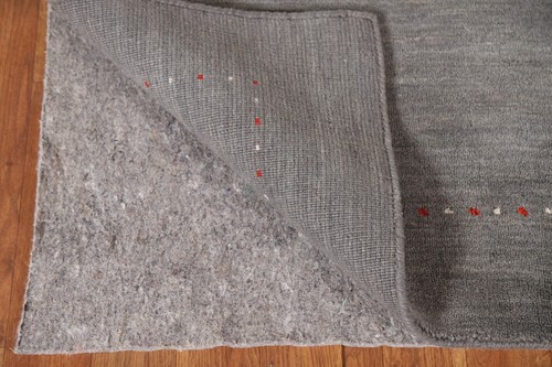 Soft and Plush Gray Gabbeh Hand-knotted Wool Rug 4x6 ft. - Picture 8 of 21