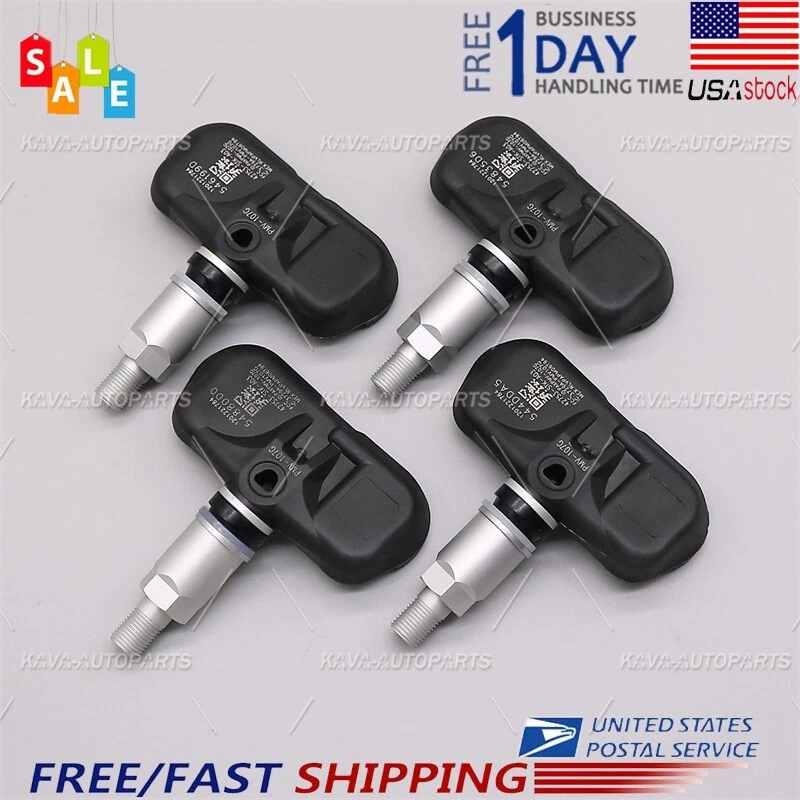 4x Sensor de presión de neumáticos TPMS para 09-13 Honda Pilot aleación 07-13 Acura TSX RDX Foto 4 de 4