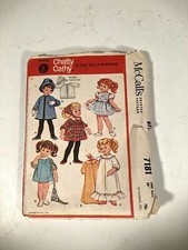 Chatty Cathy Clothes McCall's Pattern 7181 Vintage Mattel 20" 1964 Made In USA