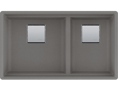 Franke PKG160SHG Peak 32 Inch Undermount Double Bowl Granite Kitchen Sink