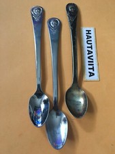Gerber Baby Food Spoons Oneida William Rogers  Baby Bear Cup SS 1950 70s Lot4x