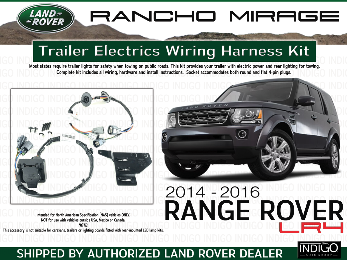 20142016 Land Rover LR4 Towing Trailer Electrics Wiring Kit Genuine