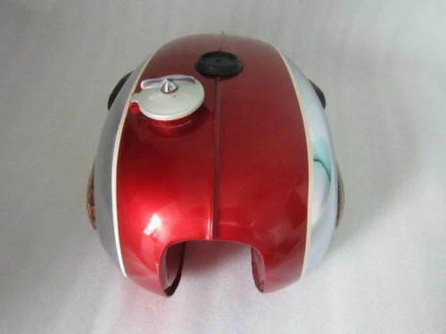 Tanque de Gas BSA A65 Thunderbolt, Lightning, Royal Star Cromo y Pintado Foto 2 de 4