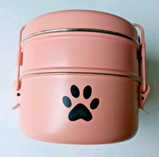 Complete Travel Stainless Steel Dog  Cat Feeder System