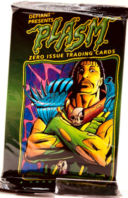 VINTAGE, 93 PLASM ZERO SERIES, DEFLIANT COMICS TRADING PACKS, FACTORY SEALED, 