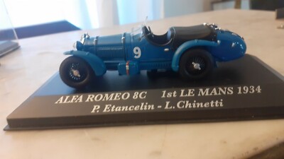 Modèle Réduit Alfa Romeo 8C - Vainqueur 24h Du Mans 1934, échelle 1/43, Ixo - Occasion