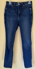 Madewell Women's Jeans Blue Size 27 - 10" High Rise Skinny Stretch Denim