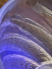 A stunning Rene Lalique Glass poisson ( fish) glass bowl. 