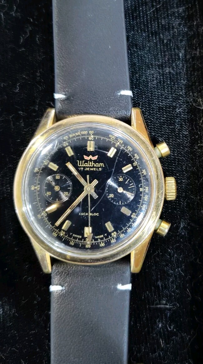 【ジャンク品扱い】 WALTHAM 17JEWELS パーツ Waltham 17 Jewels Shock Resistant Swiss Watch Beautiful