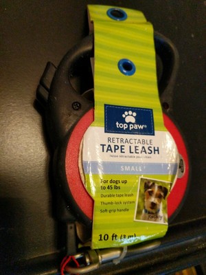 top paw retractable tape leash