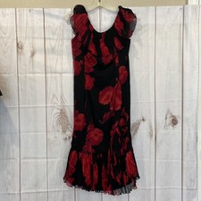 Vintage Rizok Bros. Washington Black & Red Dress