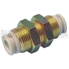 10PCS/NEW SMC KQ2E04-00A Bulkhead Union Brass Fitting