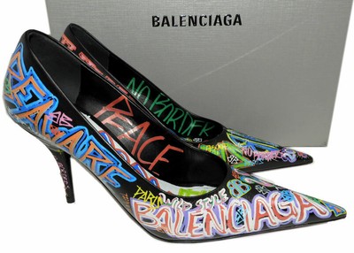 balenciaga graffiti heels