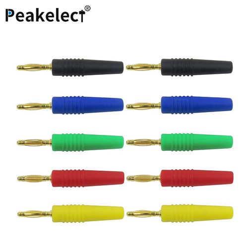 10PCS 2mm Soldering Banana Plug Gold Plated Connector for Electrical Testing DIY - Picture 9 of 9