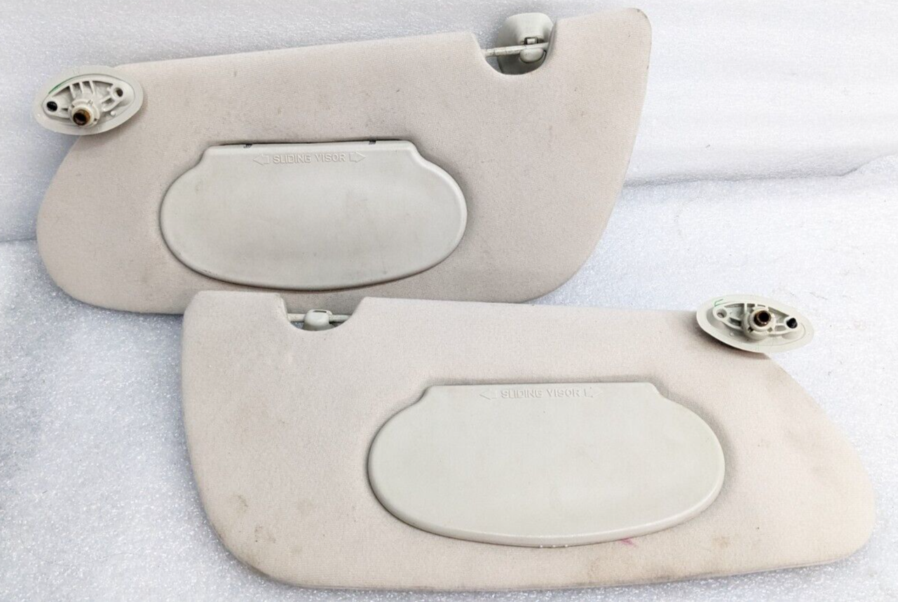 PT Cruiser sunvisors PAIR Left Right sun visors CREAM 0110 lighted