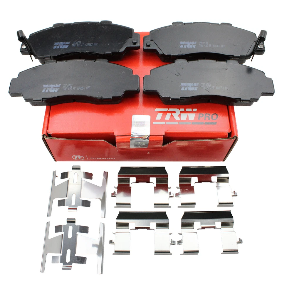 Pastillas de freno delanteras ranuradas de cerámica TRW Pro para Acura CL NSX TL Honda Accord CR-V Foto 4 de 4